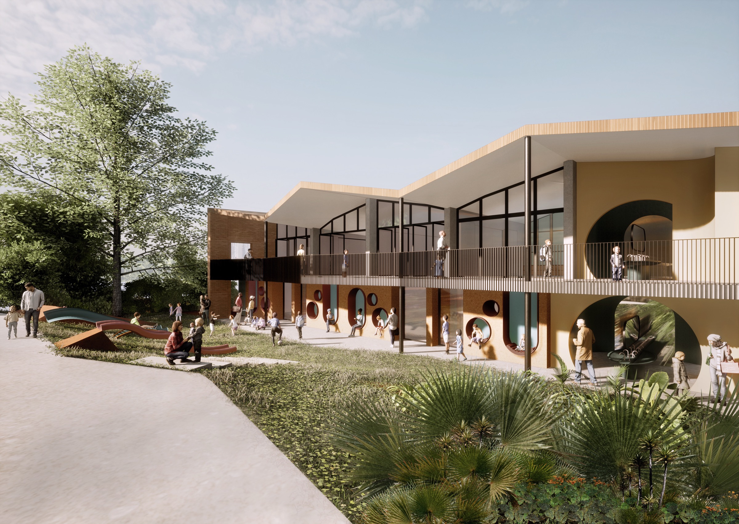 CDI Pasacaballos — arquitectura educativa comunitaria